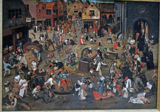 Peter II Bruegel 《 De strijd tussen Vasten en Vastenavond 