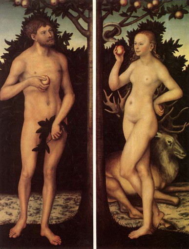 Lukas Cranach 《 Adam und Eva 