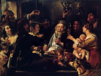 Jordaens《 Koning drinkt 1638》