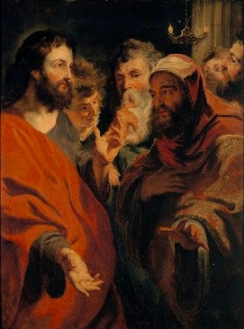 Jacob Jordaens 《Nicodemus door Jezus onderricht》